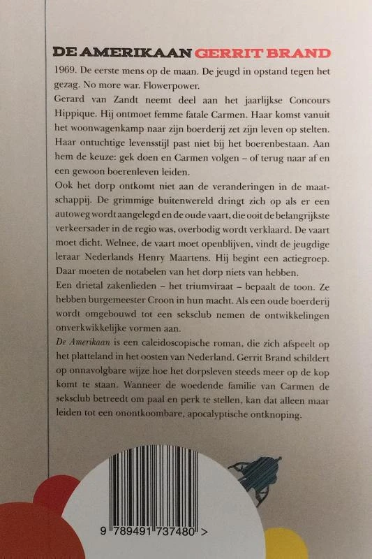 De Amerikaan – Gerrit Brand – boek cover