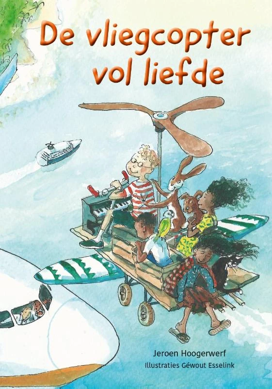 De vliegcopter vol liefde – Jeroen Hoogerwerf – boek cover
