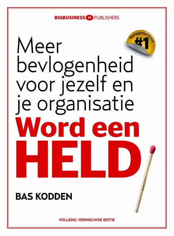 Word een held – Bas Kodden – boek cover