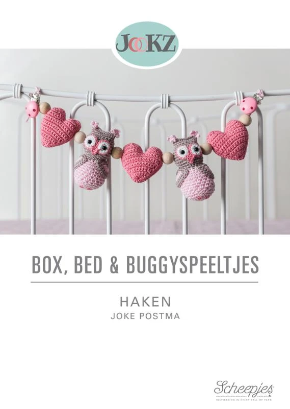 Box, bed en buggyspeeltjes haken – Joke Postma – boek cover