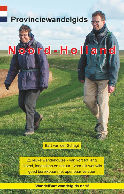 Provinciewandelgids Noord-Holland – Bart van der Schagt – boek cover