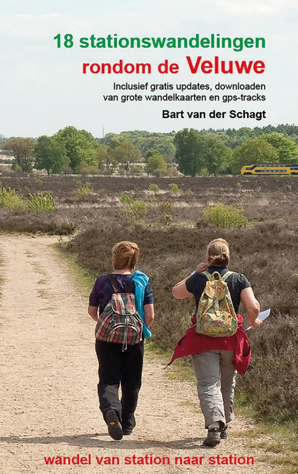 18 stationswandelingen rondom de Veluwe – Bart van der Schagt – boek cover
