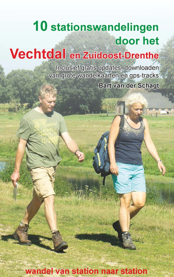 10 stationswandelingen door het Vechtdal en Zuidoost-Drenthe – Bart van der Schagt – boek cover