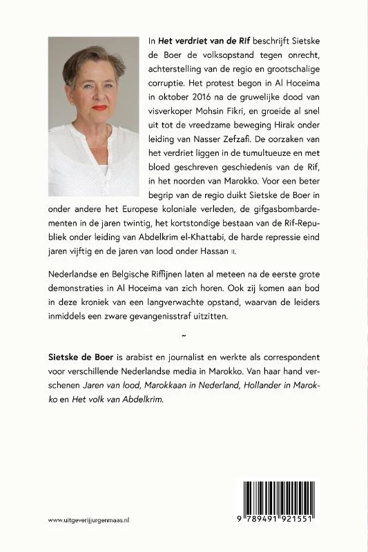 Het verdriet van de Rif – Sietske De Boer – boek cover