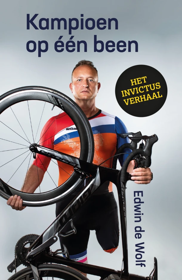 Kampioen op één been – Edwin de Wolf – boek cover