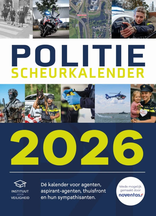 Politiescheurkalender 2026 – boek cover