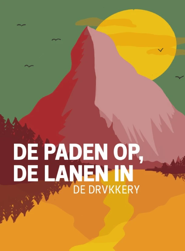 De paden op, de lanen in – De Drvkkery – boek cover