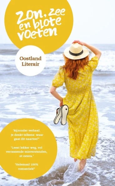Zon, zee en blote voeten – Oostland Literair – boek cover