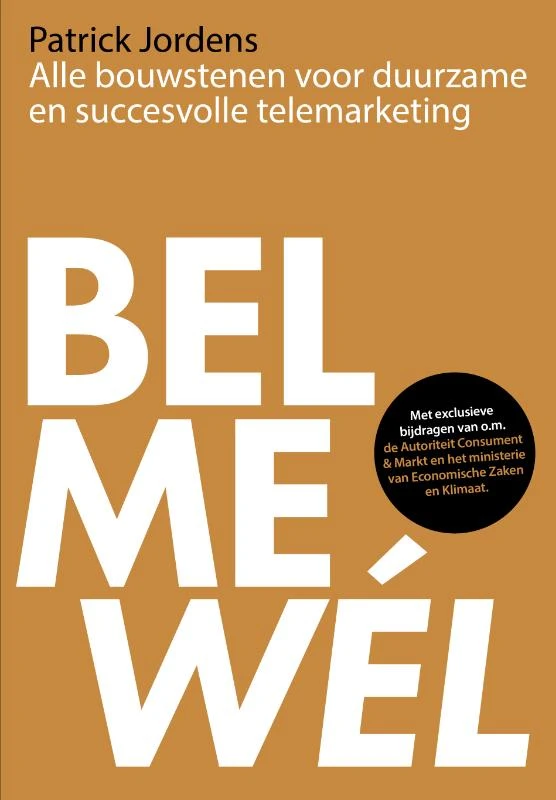 Bel me wel – Patrick Jordens – boek cover