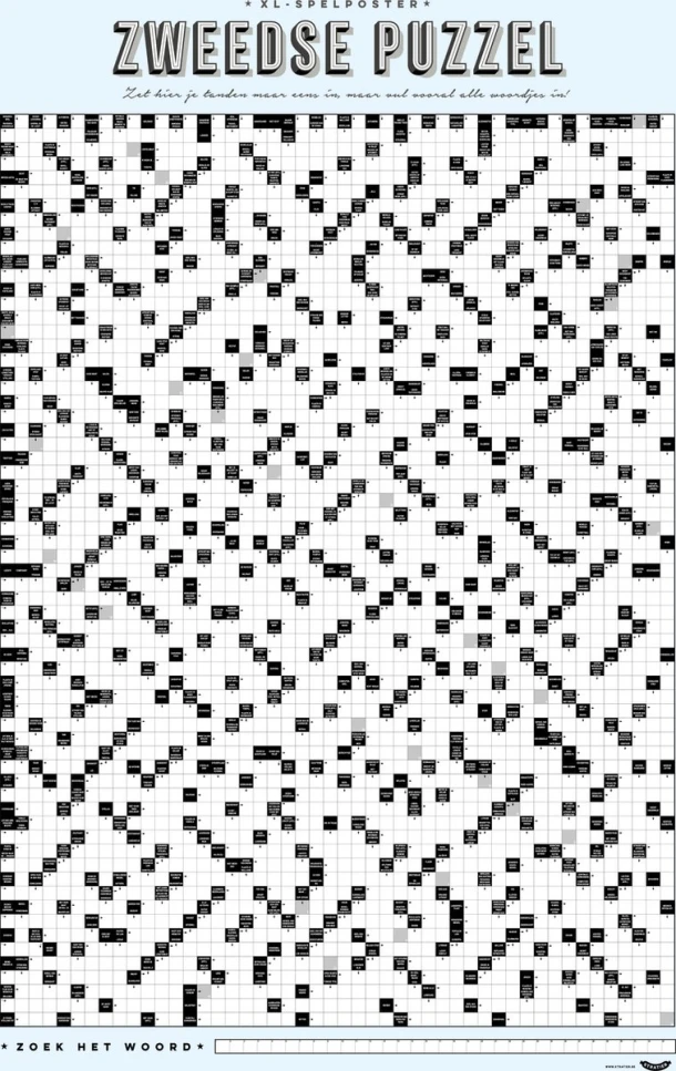 Stratier XL Spelposter - Zweedse puzzel - nr. 2 – Tom Suykens – boek cover