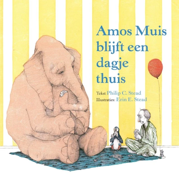 Amos Muis blijft een dagje thuis – Philip Stead – boek cover