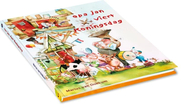 Opa Jan viert Koningsdag – Marius van Dokkum – boek cover
