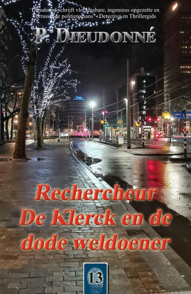 Rechercheur De Klerck en de dode weldoener – P. Dieudonné – boek cover