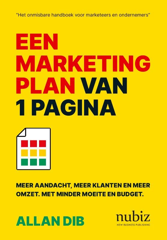 Een marketingplan van 1 pagina ā Allan Dib ā boek cover