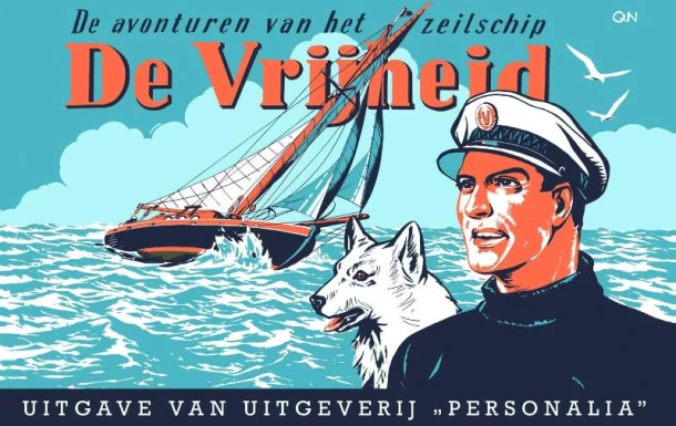 De avonturen van het zeilschip De Vrijheid – Pieter Kuhn – boek cover