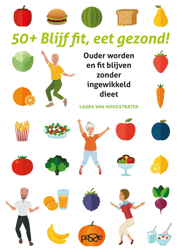 50-plus Blijf fit, eet gezond! – Laura Van Hoogstraten – boek cover