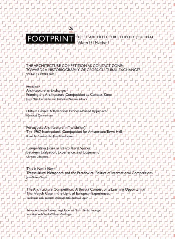 Footprint 26. The Architecture Competition as `Contact Zone – Cathelijne Nuijsink – boek cover