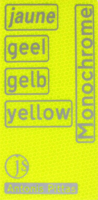 jaune, geel, gelb, yellow – Antonis Pittas – boek cover