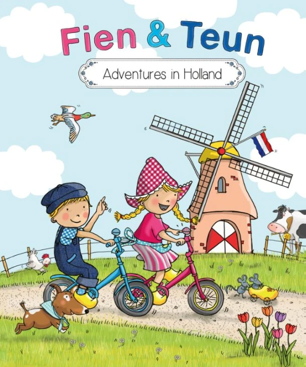 Fien & Teun a journey through Holland – Witte Leeuw – boek cover