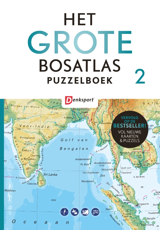 Het Grote Bosatlas Puzzelboek II – Peter Vroege – boek cover