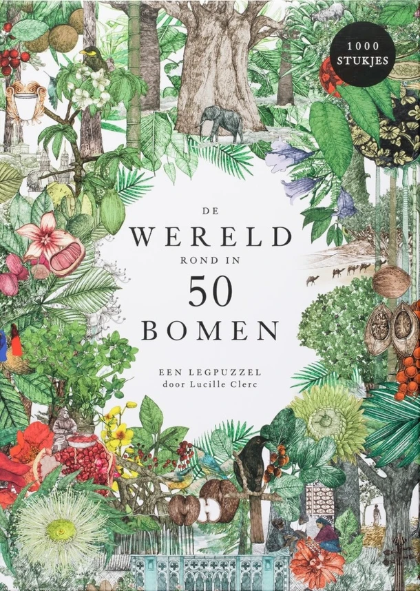 De wereld rond in 50 bomen – Lucille Clerc – boek cover