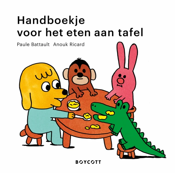 Handboekje voor het eten aan tafel – Paule Battault – boek cover