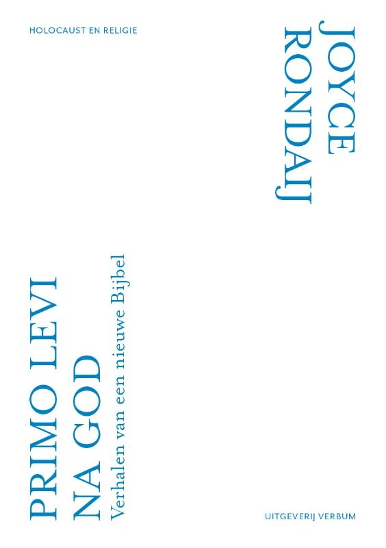 Primo Levi na God – Joyce Rondaij – boek cover