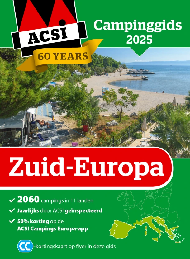 ACSI Campinggids Zuid-Europa 2025 – ACSI – boek cover
