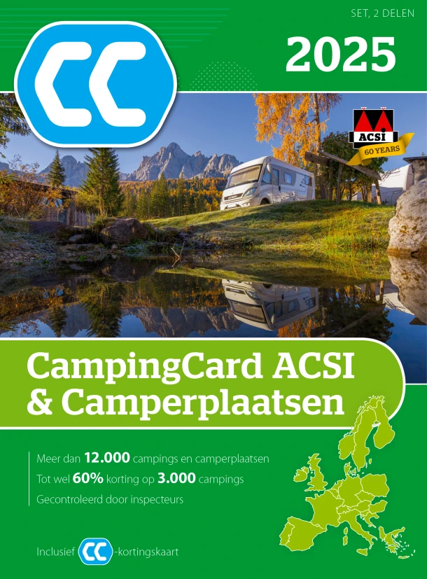 CampingCard ACSI & Camperplaatsen 2025 – ACSI – boek cover