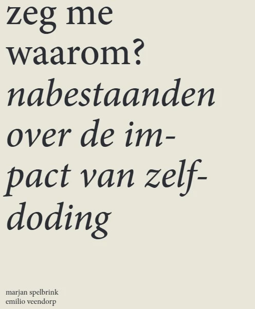 Zeg me waarom – Marjan Spelbrink – boek cover