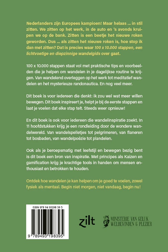 100 x 10.000 stappen – Wilco Kruijswijk – boek cover