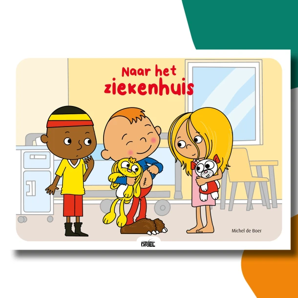 Naar het ziekenhuis kamishibai vertelplaten – Michel de Boer – boek cover