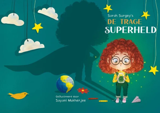 De trage superheld kamishibai vertelplaten – Sarah Surgey – boek cover