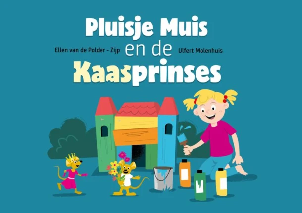 Pluisje muis en de kaasprinses kamishibai vertelplaten – Ellen Van de Polder-Zijp – boek cover
