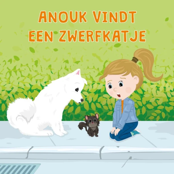 Anouk vindt een zwerfkatje – boek cover