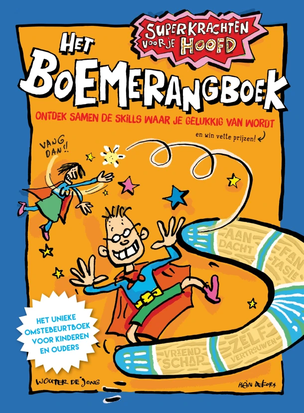 Superkrachten voor je hoofd: Het Boemerangboek – Wouter de Jong – boek cover