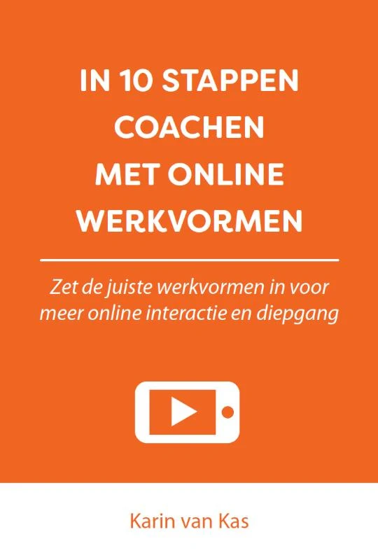 In 10 stappen coachen met online werkvormen – Karin van Kas – boek cover