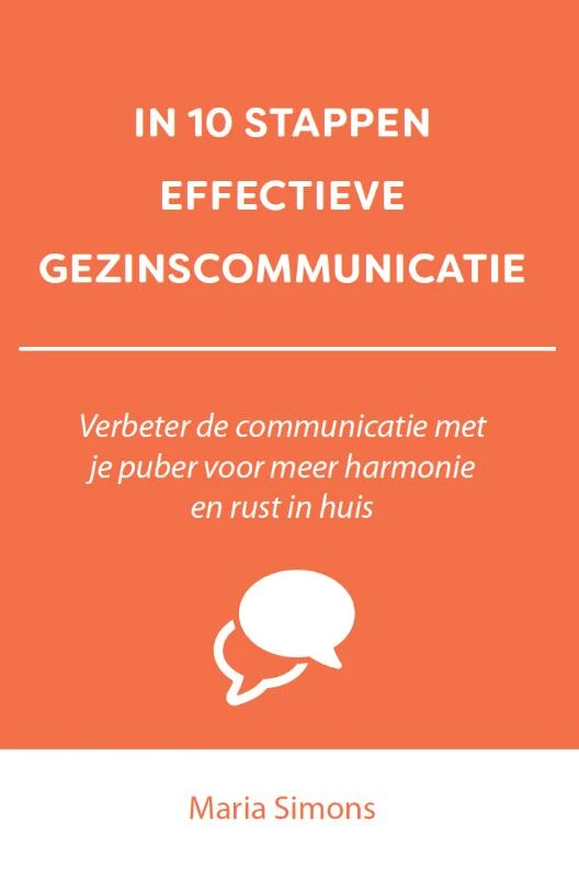 IN 10 STAPPEN EFFECTIEVE GEZINSCOMMUNICATIE – Maria Simons – boek cover