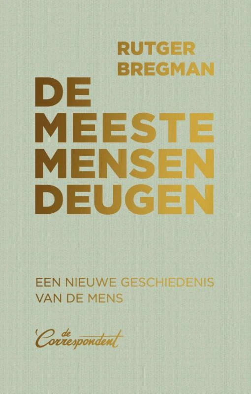 De meeste mensen deugen – Rutger Bregman – boek cover