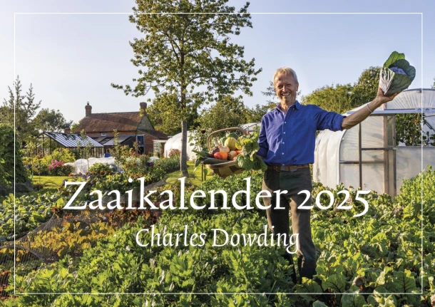 Zaaikalender Charles Dowding no-dig 2025 – Charles Dowding – boek cover