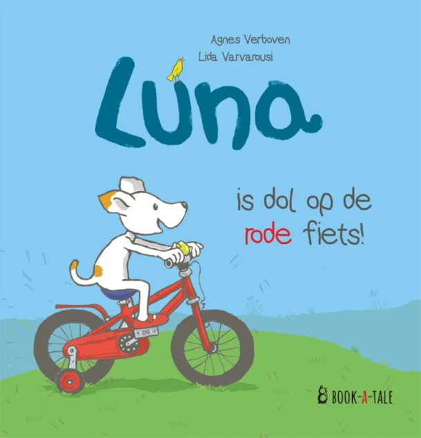 Luna is dol op de rode fiets! – Agnes Verboven – boek cover