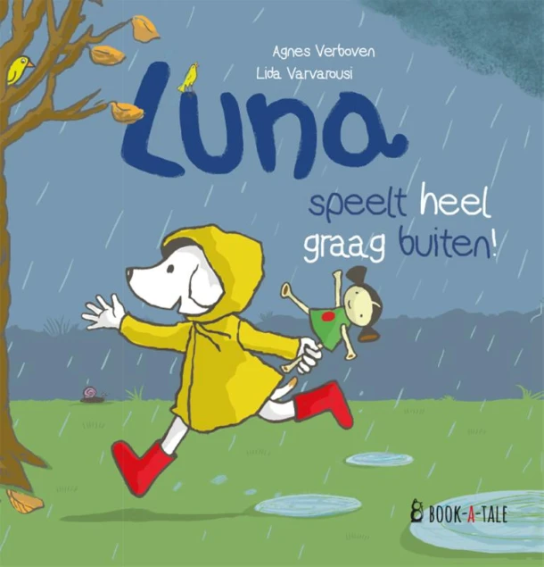 Luna speelt heel graag buiten! – Agnes Verboven – boek cover