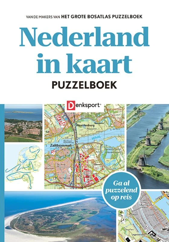 Denksport - Nederland in kaart Puzzelboek – Peter Vroege – boek cover