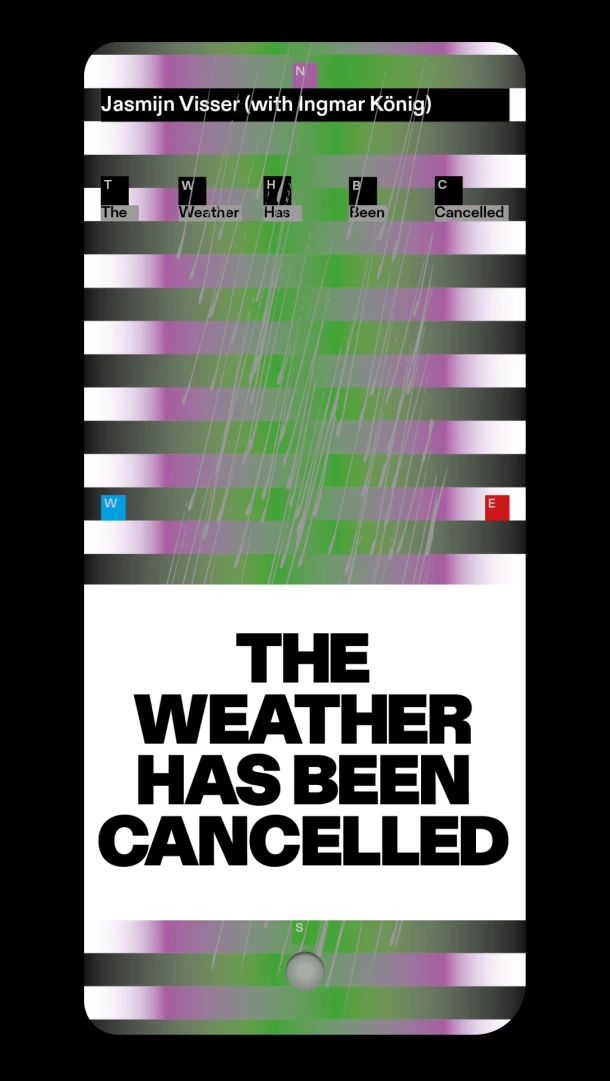 The weather has been cancelled – Jasmijn Visser – boek cover