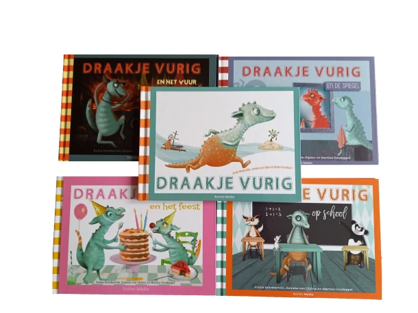 Draakje Vurig set 5 delen – Josina Intrabartolo – boek cover