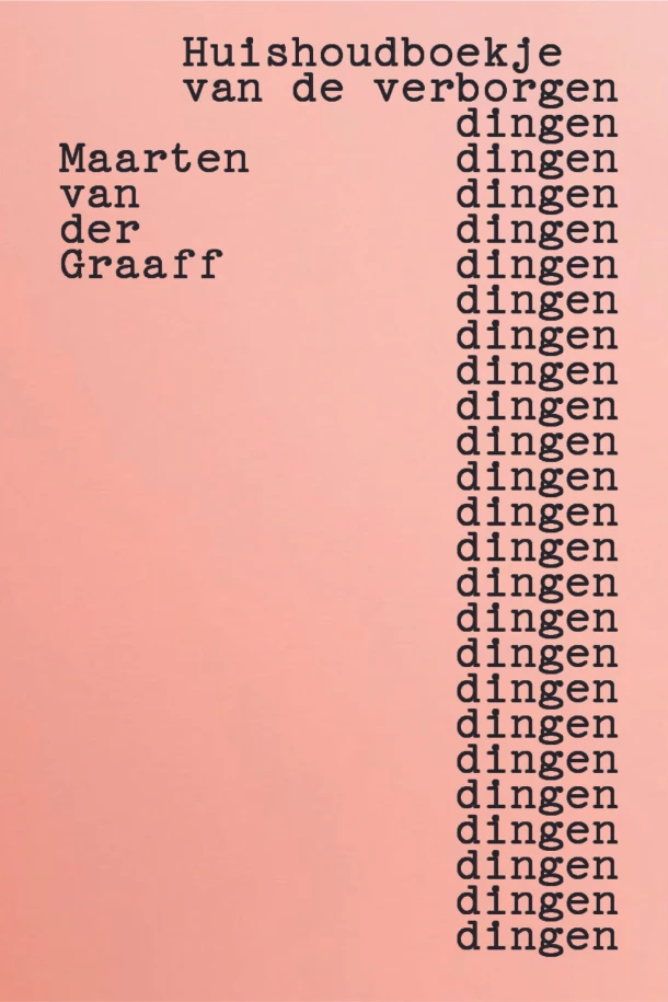 Huishoudboekje van de verborgen dingen – Maarten van der Graaff – boek cover