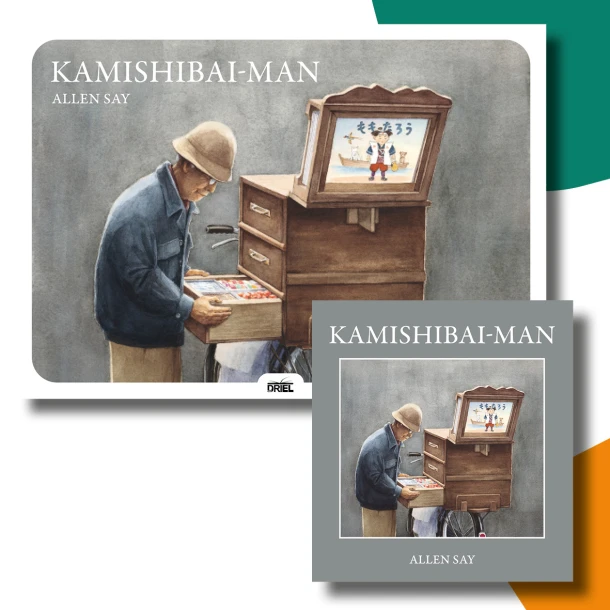 Kamishibai-man vertelplaten + boek – Allen Say – boek cover