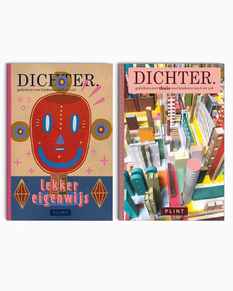DICHTER. set van 2 De mooiste gedichten over eigenwijs & thuis – Dichter – boek cover