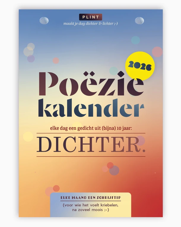 DICHTER. poëziekalender 2026 – Dichters van DICHTER. – boek cover