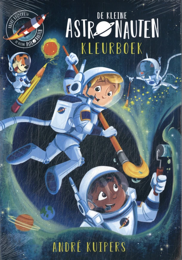 Kleine astronauten kleurboek Set 5 ex – boek cover